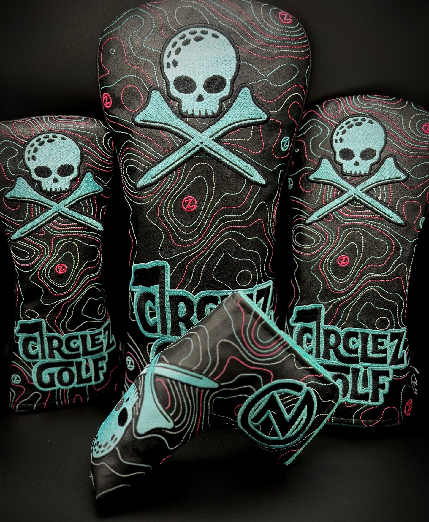 ☠️Black/Tiff Skull Headcovers☠️             PreOrder