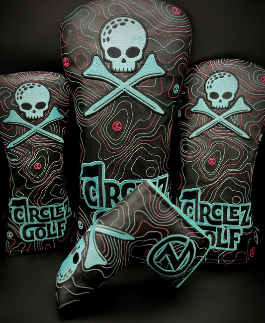 ☠️Black/Tiff Skull Headcovers☠️             PreOrder